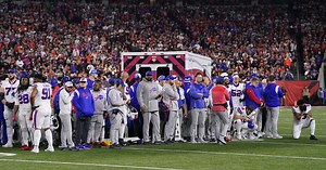 Damar Hamlin remains in critical condition; NFL says Bills-Bengals game won't resume this week
