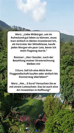 Merz erklärt Aktien für Rentner 😂