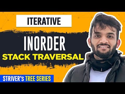 L10. iterative Inorder Traversal in Binary Tree | C++ | Java | Stack