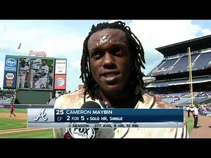 ARI@ATL: Maybin on walk-off homer, Braves' 2-1 win