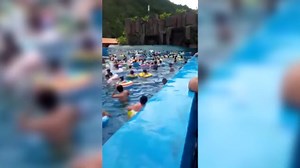 Wave machine malfunction triggers tsunami at water park, injuring 44 people