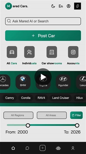 Mobile Car Marketplace Interface with HTML CSS JavaScript | Mohammed Alshammasi posted on the topic | LinkedIn
