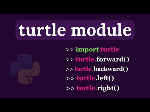 Python Turtle Graphics - Turtle Movement | forward() | backward() | left() | right() | setheading()