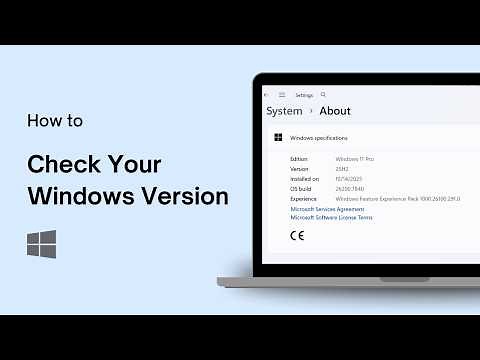 How to Check Your Windows Version