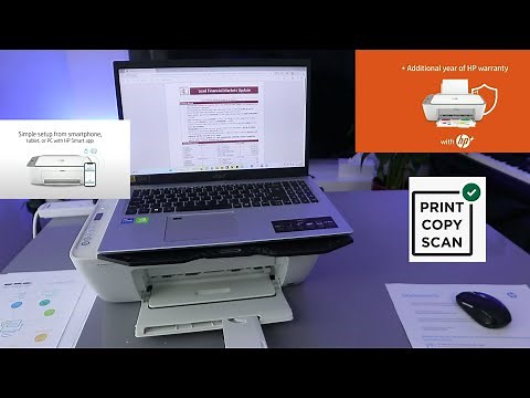 How to Scan With HP Deskjet Printer To Your Laptop and Print | Scan and Print Tutorial