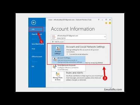 ATT Email Settings For Outlook 2016