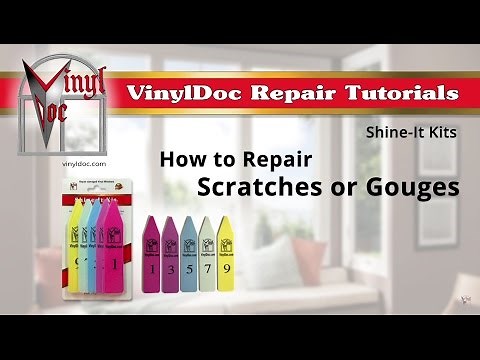 How to Repair Scratched or Gouged Vinyl Window Frames