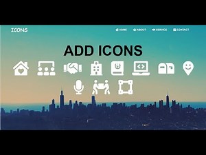 How To Put An Icons On Website Using Html, Css and FontAwesome Icons | Step by Step Tutorial
