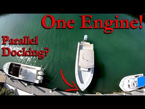Docking A SINGLE Engine Boat SIDEWAYS!