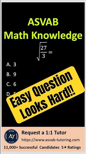 ASVAB Math knowledgeable!! #asvab #studytok