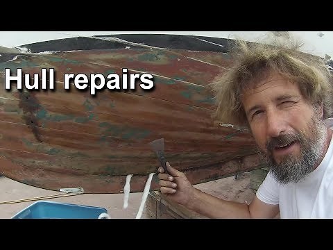 Ep 56 - Fixing Bleeders & Seams on a Wooden Boat | Real-World Hull Repairs - Travels with Geordie