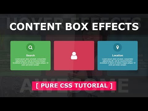 Content Box with Hover Effects - Html Css Creative Box Hover Effect Tutorial