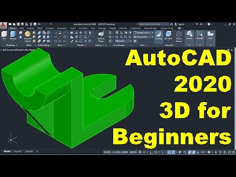 AutoCAD 2020 3D Tutorial for Beginners