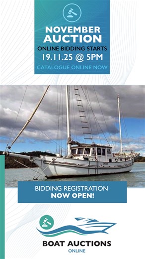 💥 November Boat Auction is LIVE! 🔥 Summer’s just around the corner, so it’s time to get out on the water and into your new boat! 🙌 This month’s auction lineup is packed with everything from sailing yachts to cruisy pontoon weekenders. Whether you’re chasing the next big catch or planning lazy summer days with the family, there’s a boat waiting for you. 🗓 Bidding Opens: Wednesday 19 November @ 5PM 🛑 Bidding Closes: Sunday 23 November @ 5PM 👀 Boats available for inspection now ✅ Bidding regi