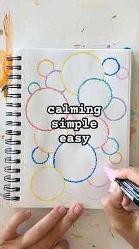 Calming Art Journaling Idea That’s Simple and Easy #dailyart #easyart #artjournal