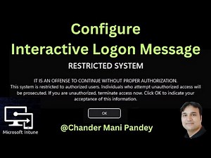 Configure Interactive Logon Messages with Microsoft Intune Using Setting Catalog
