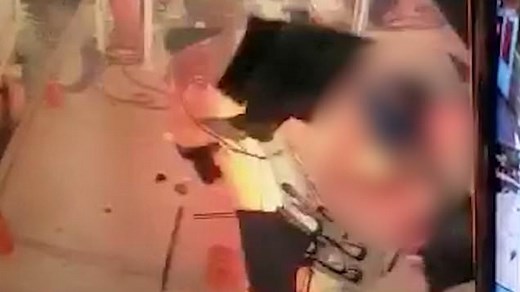 Shocking moment boat engine explodes at the fuel dock pumping gas