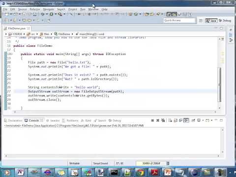 Java Basics - IO Part 1 - Files and Streams