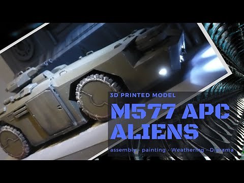 Aliens M577 APC Entrance scene - Full build diorama