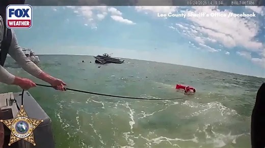 Watch: Deputies rescue 11 after boat capsizes off Florida beach, leaves two with minor injuries