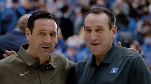 Fearless on the big stage. Men's hoops took on Duke Friday night and honored former head coach and 1969 USMA graduate Mike Krzyzewski, who is in his final season with the Blue Devils. #GoArmy | Army West Point Athletics