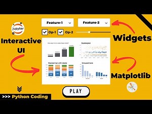 MATPLOTLIB Charts + Widgets ➡️ Interactive UI | Python | Jupyter Notebook