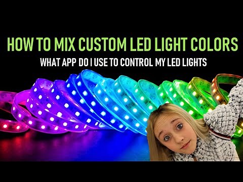HOW TO MIX CUSTOM COLORS ON LED STRIP LIGHTS | DIY COLORS FOR LED LIGHTS | LED LIGHT APP