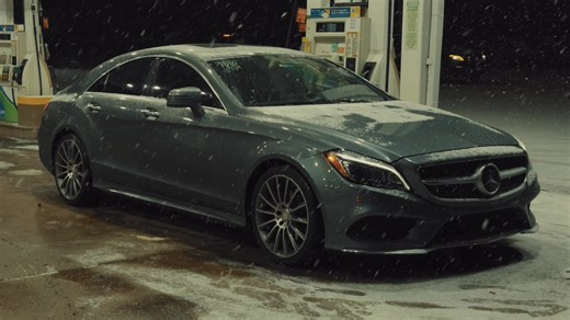 Snowy CLS ❄️ #cls #mercedes #benz #w218 #snow