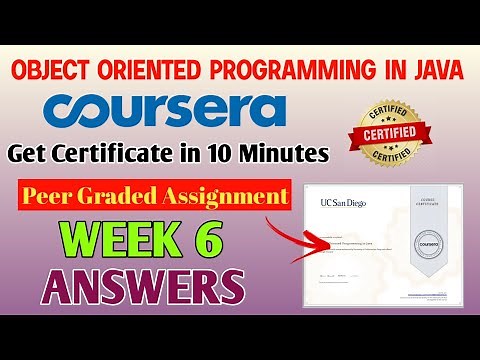 Object Oriented Programming in Java Coursera Week 6 Answers | Peer Graded Assignment Coursera
