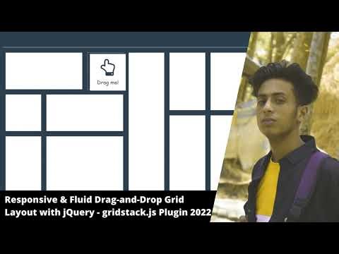 Responsive & Fluid Drag and Drop Grid Layout with jQuery gridstack js Plugin 2022 | jishaansinghal