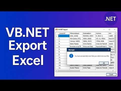 How to Export data from DataGridView to excel in VB.NET | FoxLearn