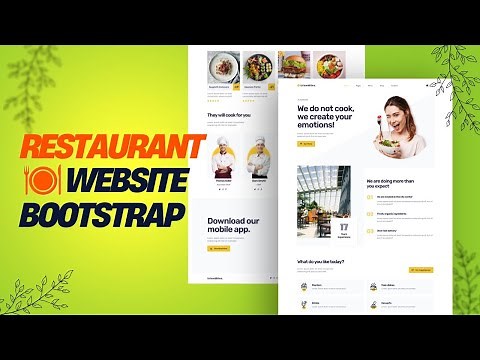 🍕Restaurant Website Design Masterclass: Bootstrap Tutorial for Beginners! (HTML CSS BOOTSTRAP)