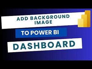 How to Add Background Image to Power BI Dashboard #pbi