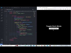 Create a Dark Mode Toggle with HTML, CSS & JavaScript | Easy Dark Theme Switch Tutorial