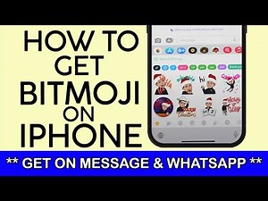 How to Use Bitmoji from Snapchat on your iPhone Message App | Use Bitmoji on Whatsapp iPhone (2023)
