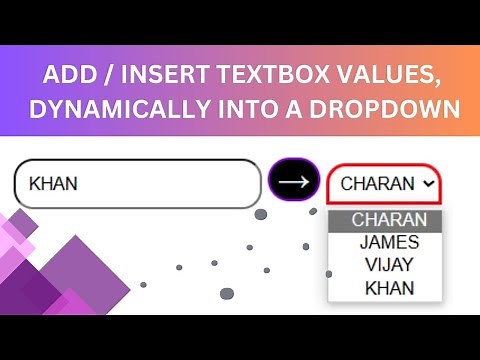 Create a Dynamic Dropdown with Textbox Input HTML JavaScript