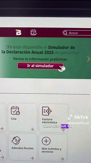 Simulador de declaración anual 2025 del SAT