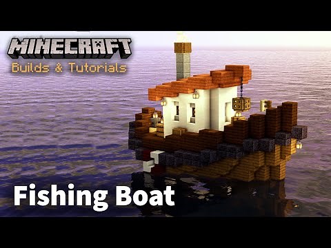 How to build a fishing boat - Minecraft Tutorial