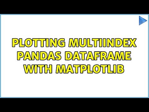 Plotting multiindex pandas DataFrame with matplotlib