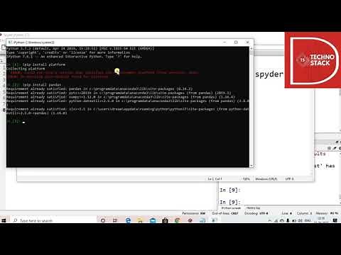 How to install any python library or module for spyder IDE.