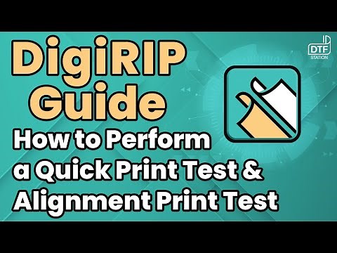 How to Perform Quick Test and Alignment Print Test | DTF Station
