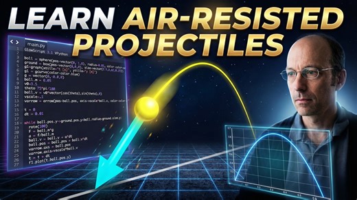Python physics lesson 5: Analyzing projectile motion with drag forces