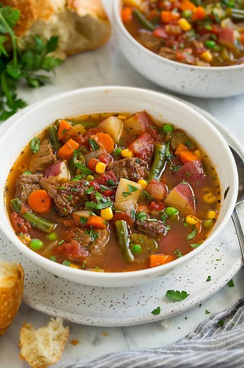 Vegetable Beef Soup - Cooking Classy