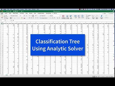 Classification Decision Tree Using Analytic Solver