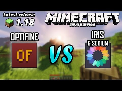 Minecraft Java 1.18 OptiFine VS Iris Shaders (Iris + Sodium) Performance Test with Shaders