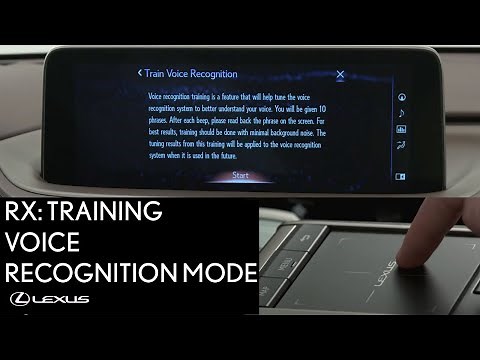 Lexus How-To: RX 350 Training Voice Recognition Mode | Lexus