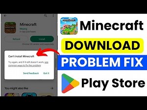 Minecraft Installation Error Fix | Play Store Not Downloading Problem | App Not Installing Solution
