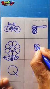 A to Z letter drawing🎨 (Part-2)✔