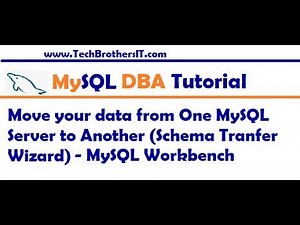 Move your data from One MySQL Server to Another (Schema Tranfer Wizard) - MySQL DBA Tutorial