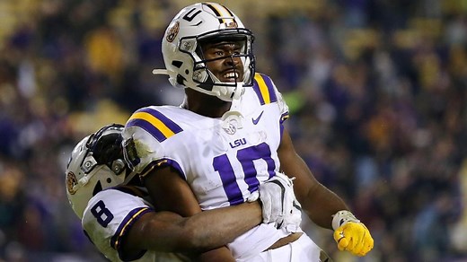LSU QB throws go-ahead TD under intense pressure with 20 seconds left